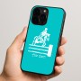 כיסוי בעיצוב אישי עם השם שלך לדגם - Apple iPhone 15 Pro בעיצוב רוכב סוסים