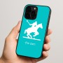 כיסוי בעיצוב אישי עם השם שלך לדגם - Apple iPhone 15 Pro בעיצוב שחקן פולו - סוס