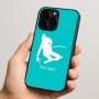 כיסוי בעיצוב אישי עם השם שלך לדגם - Apple iPhone 15 Pro בעיצוב סקי