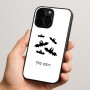 כיסוי בעיצוב אישי עם השם שלך לדגם - Apple iPhone 15 Pro בעיצוב עטלפים