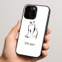 כיסוי בעיצוב אישי עם השם שלך לדגם - Apple iPhone 15 Pro בעיצוב חתול