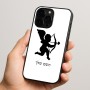 כיסוי בעיצוב אישי עם השם שלך לדגם - Apple iPhone 15 Pro בעיצוב קופידון