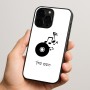 כיסוי בעיצוב אישי עם השם שלך לדגם - Apple iPhone 15 Pro בעיצוב תקליטור - אזור מוזיקה