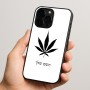 כיסוי בעיצוב אישי עם השם שלך לדגם - Apple iPhone 15 Pro בעיצוב עלה מריחואנה - גראס