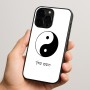 כיסוי בעיצוב אישי עם השם שלך לדגם - Apple iPhone 15 Pro בעיצוב סמל יינג יאנג