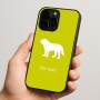 כיסוי בעיצוב אישי עם השם שלך לדגם - Apple iPhone 15 Pro בעיצוב כלב