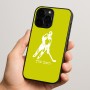 כיסוי בעיצוב אישי עם השם שלך לדגם - Apple iPhone 15 Pro בעיצוב שחקן הוקי