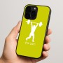 כיסוי בעיצוב אישי עם השם שלך לדגם - Apple iPhone 15 Pro בעיצוב הרמת משקולות