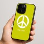 כיסוי בעיצוב אישי עם השם שלך לדגם - Apple iPhone 15 Pro בעיצוב סמל השלום