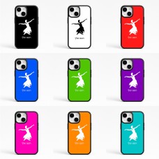 כיסוי בעיצוב אישי עם השם שלך לדגם - Apple iPhone 15 בעיצוב בלרינה