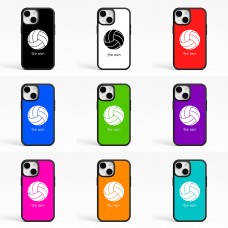 כיסוי בעיצוב אישי עם השם שלך לדגם - Apple iPhone 15 בעיצוב כדור כדורעף