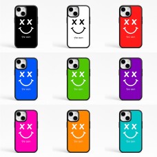 כיסוי בעיצוב אישי עם השם שלך לדגם - Apple iPhone 15 בעיצוב סמיילי