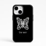 כיסוי בעיצוב אישי עם השם שלך לדגם - Apple iPhone 15 בעיצוב פרפר