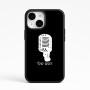 כיסוי בעיצוב אישי עם השם שלך לדגם - Apple iPhone 15 בעיצוב מיקרופון