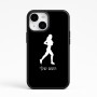 כיסוי בעיצוב אישי עם השם שלך לדגם - Apple iPhone 15 בעיצוב רץ רץ אישה