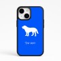 כיסוי בעיצוב אישי עם השם שלך לדגם - Apple iPhone 15 בעיצוב כלב