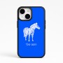 כיסוי בעיצוב אישי עם השם שלך לדגם - Apple iPhone 15 בעיצוב זברה