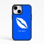 כיסוי בעיצוב אישי עם השם שלך לדגם - Apple iPhone 15 בעיצוב שפתיים - נשיקה