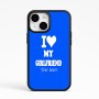 כיסוי בעיצוב אישי עם השם שלך לדגם - Apple iPhone 15 בעיצוב אוהב את החברה שלי