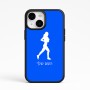 כיסוי בעיצוב אישי עם השם שלך לדגם - Apple iPhone 15 בעיצוב רץ רץ אישה