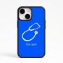 כיסוי בעיצוב אישי עם השם שלך לדגם - Apple iPhone 15 בעיצוב סטטוסקופ רופא