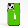 כיסוי בעיצוב אישי עם השם שלך לדגם - Apple iPhone 15 בעיצוב סקסופון