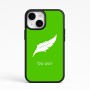 כיסוי בעיצוב אישי עם השם שלך לדגם - Apple iPhone 15 בעיצוב נוצת נוצה