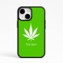 כיסוי בעיצוב אישי עם השם שלך לדגם - Apple iPhone 15 בעיצוב עלה מריחואנה - גראס