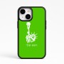 כיסוי בעיצוב אישי עם השם שלך לדגם - Apple iPhone 15 בעיצוב פסל החירות