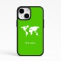 כיסוי בעיצוב אישי עם השם שלך לדגם - Apple iPhone 15 בעיצוב מפת העולם