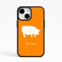 כיסוי בעיצוב אישי עם השם שלך לדגם - Apple iPhone 15 בעיצוב חזיר