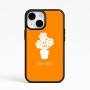 כיסוי בעיצוב אישי עם השם שלך לדגם - Apple iPhone 15 בעיצוב פרח