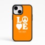 כיסוי בעיצוב אישי עם השם שלך לדגם - Apple iPhone 15 בעיצוב אהבה