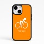 כיסוי בעיצוב אישי עם השם שלך לדגם - Apple iPhone 15 בעיצוב אופניים אולימפיים