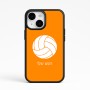 כיסוי בעיצוב אישי עם השם שלך לדגם - Apple iPhone 15 בעיצוב כדור כדורעף