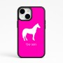 כיסוי בעיצוב אישי עם השם שלך לדגם - Apple iPhone 15 בעיצוב סוס