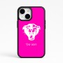 כיסוי בעיצוב אישי עם השם שלך לדגם - Apple iPhone 15 בעיצוב פני פנטרה