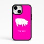 כיסוי בעיצוב אישי עם השם שלך לדגם - Apple iPhone 15 בעיצוב חזיר