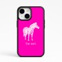 כיסוי בעיצוב אישי עם השם שלך לדגם - Apple iPhone 15 בעיצוב זברה