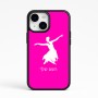 כיסוי בעיצוב אישי עם השם שלך לדגם - Apple iPhone 15 בעיצוב בלרינה