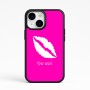 כיסוי בעיצוב אישי עם השם שלך לדגם - Apple iPhone 15 בעיצוב שפתיים - נשיקה