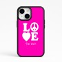 כיסוי בעיצוב אישי עם השם שלך לדגם - Apple iPhone 15 בעיצוב אהבה