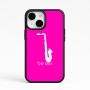 כיסוי בעיצוב אישי עם השם שלך לדגם - Apple iPhone 15 בעיצוב סקסופון