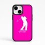 כיסוי בעיצוב אישי עם השם שלך לדגם - Apple iPhone 15 בעיצוב שחקן גולף