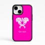 כיסוי בעיצוב אישי עם השם שלך לדגם - Apple iPhone 15 בעיצוב פרחי קרן