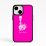 כיסוי בעיצוב אישי עם השם שלך לדגם - Apple iPhone 15 בעיצוב פסל החירות