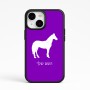 כיסוי בעיצוב אישי עם השם שלך לדגם - Apple iPhone 15 בעיצוב סוס