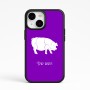 כיסוי בעיצוב אישי עם השם שלך לדגם - Apple iPhone 15 בעיצוב חזיר