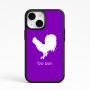 כיסוי בעיצוב אישי עם השם שלך לדגם - Apple iPhone 15 בעיצוב תרנגול
