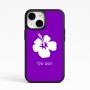 כיסוי בעיצוב אישי עם השם שלך לדגם - Apple iPhone 15 בעיצוב פרח היביסקוס